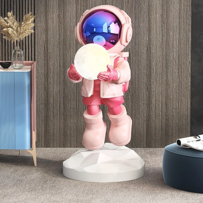 Lampadaire salon figurine cosmonaute, 6 variantes